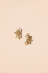 It's The Little Things Gold Leaf Earrings