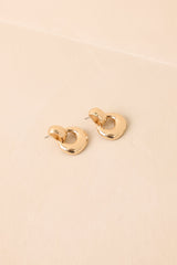 Everyday Luxe Gold Circle Drop Earrings