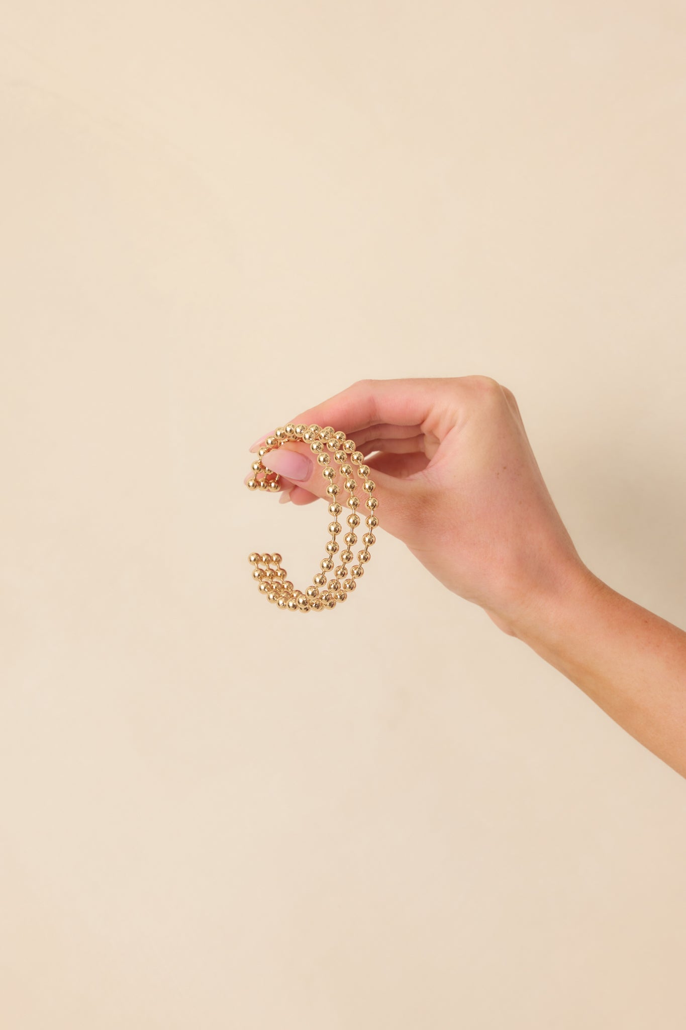 Can Never Go Wrong Gold Layered Cuff Bracelet