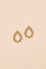 Right As Rain Gold Textured Open Teardrop Earrings