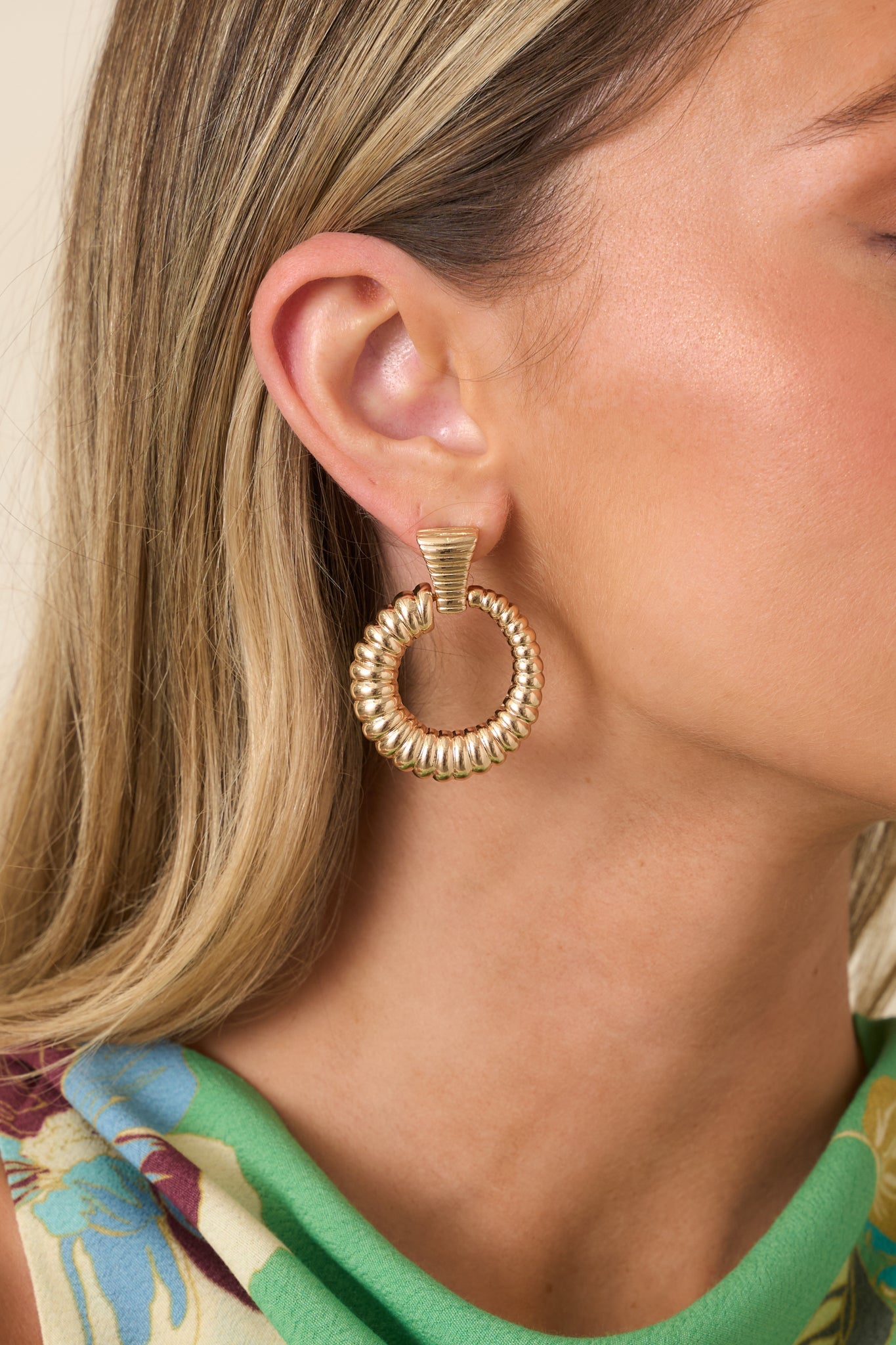 Too Much Time Gold Earrings