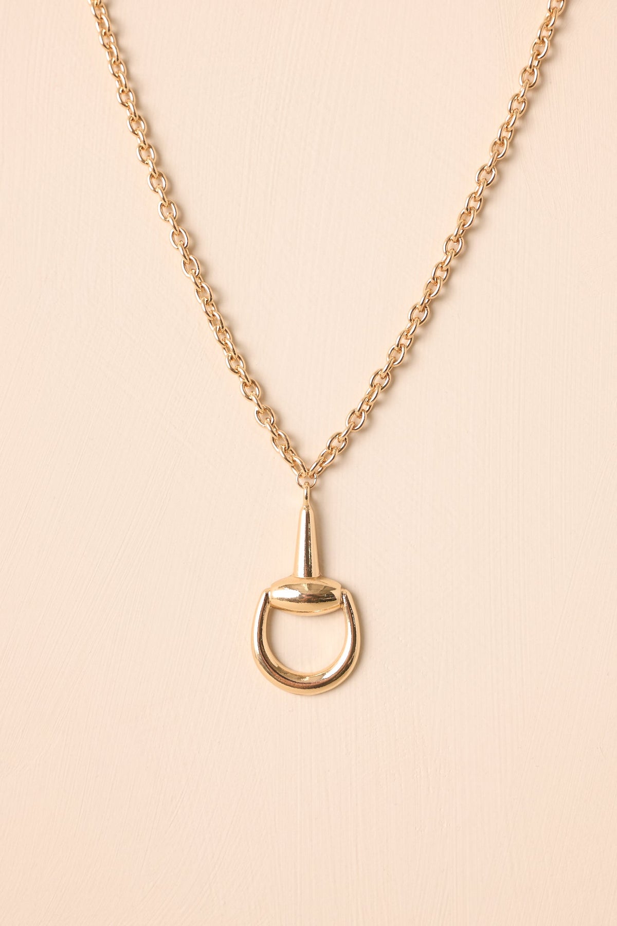 Always The Last Word Gold Pendant Chain Necklace