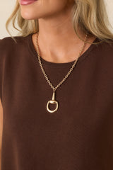 Always The Last Word Gold Pendant Chain Necklace