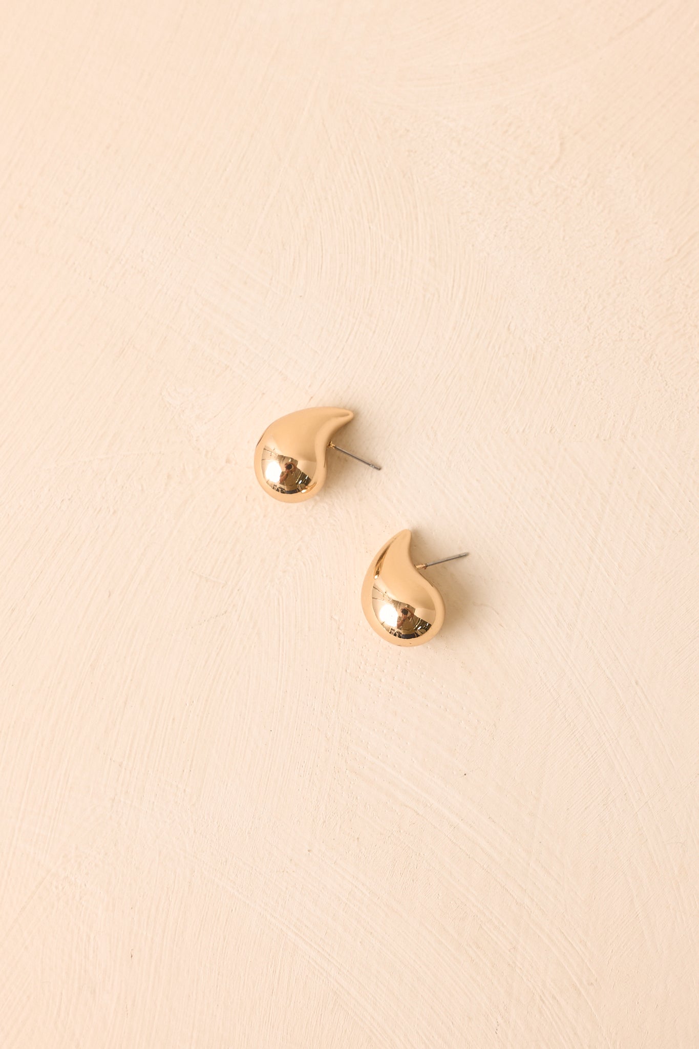The Rest Was History Gold Teardrop Earrings
