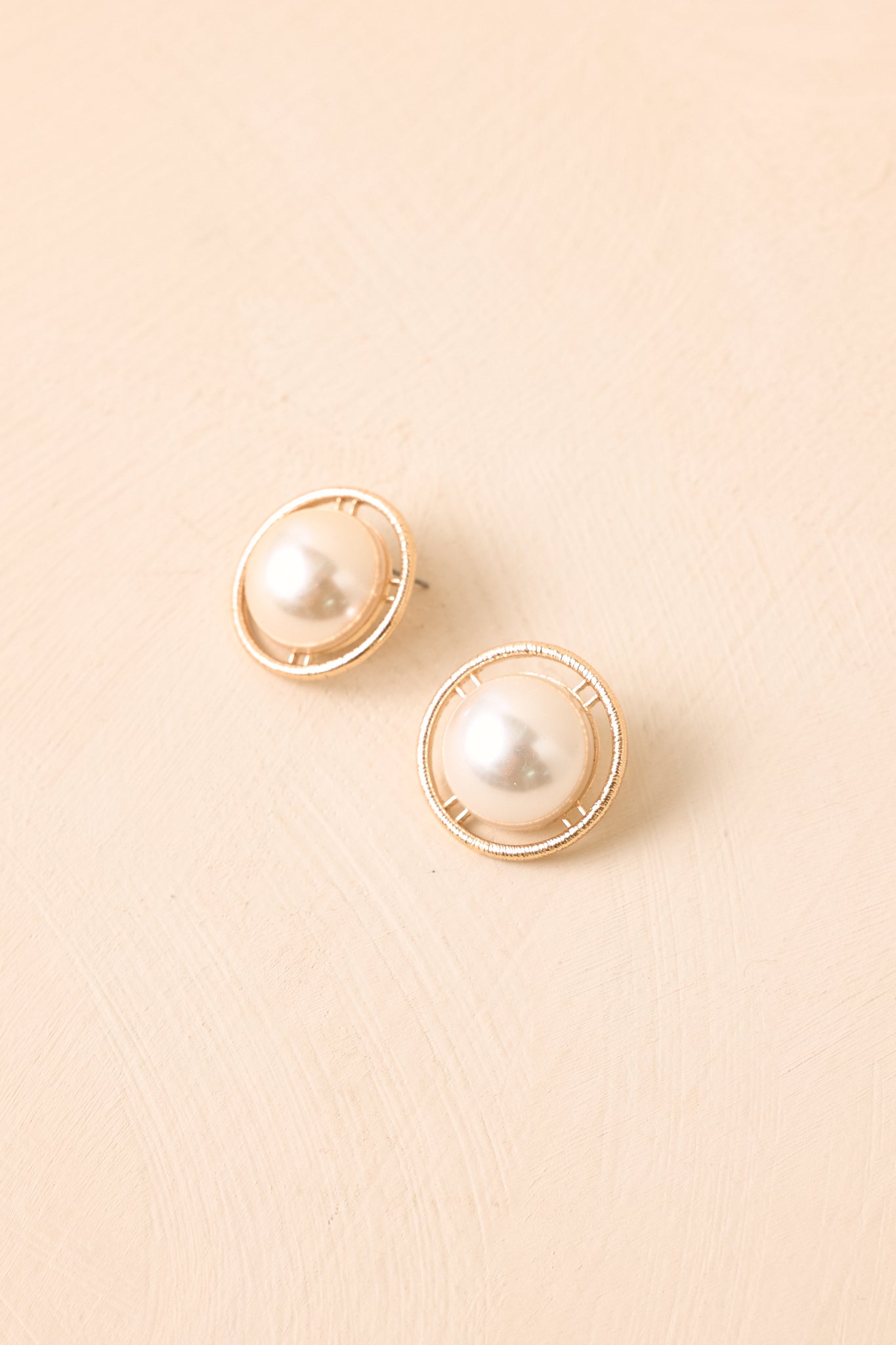 You Had Me at Halo Gold & Pearl Earrings