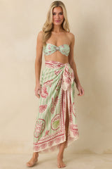 MINKPINK Soleil Green Stripe Mermaid Sarong
