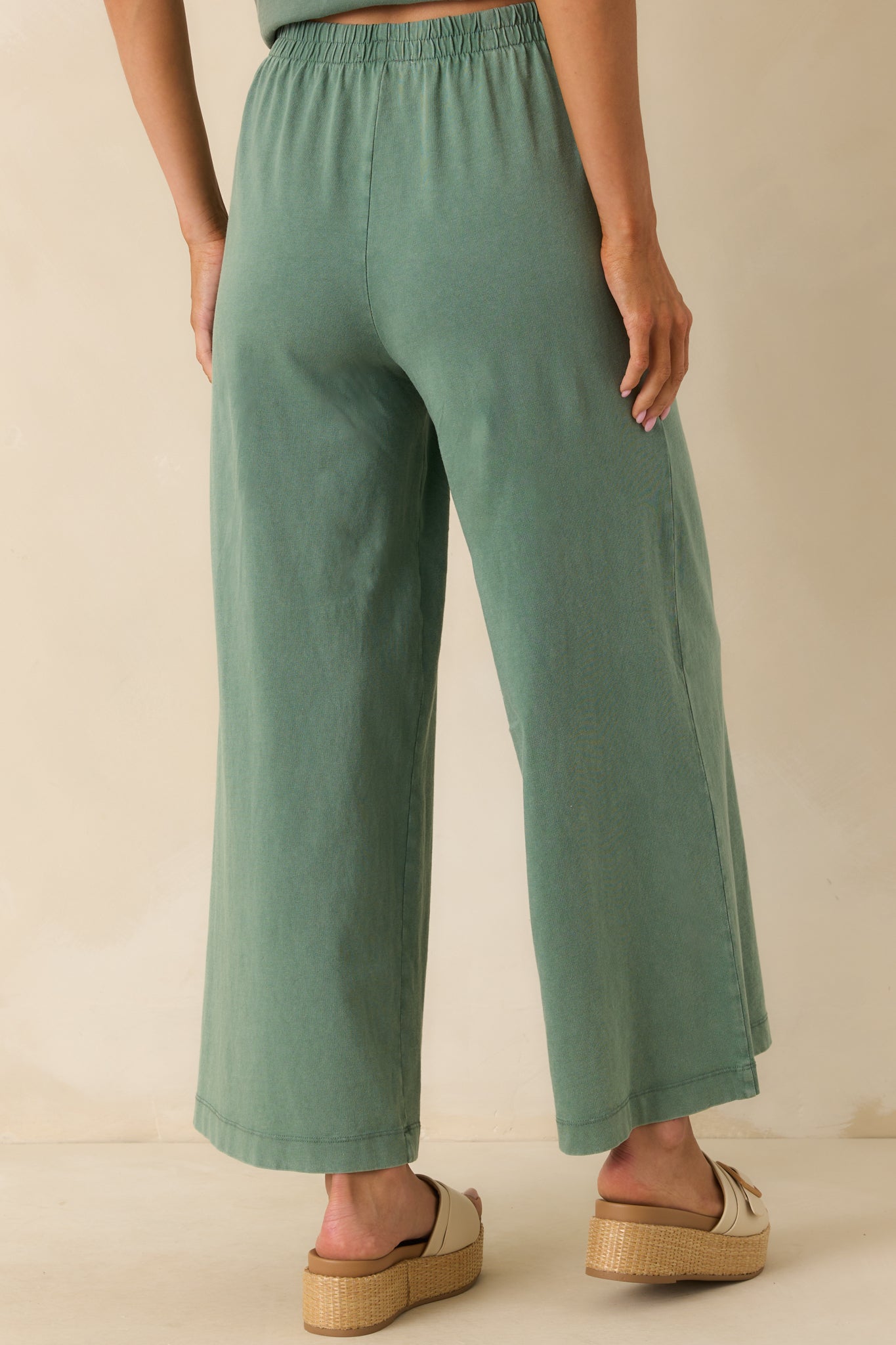 Z Supply Hunter Green Cotton Scout Jersey Pants