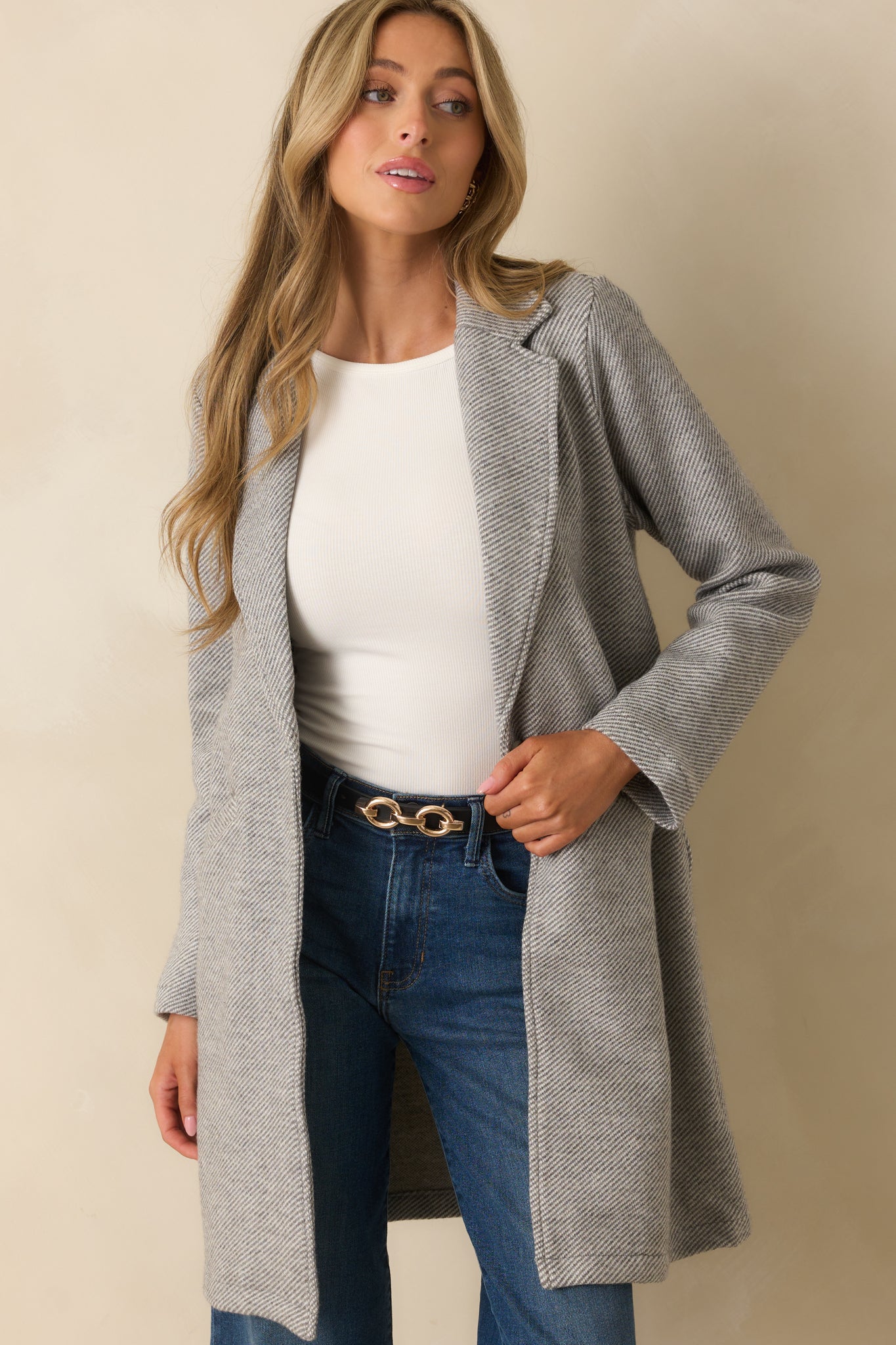 Thread & Supply Heather Grey Kenzie Coat