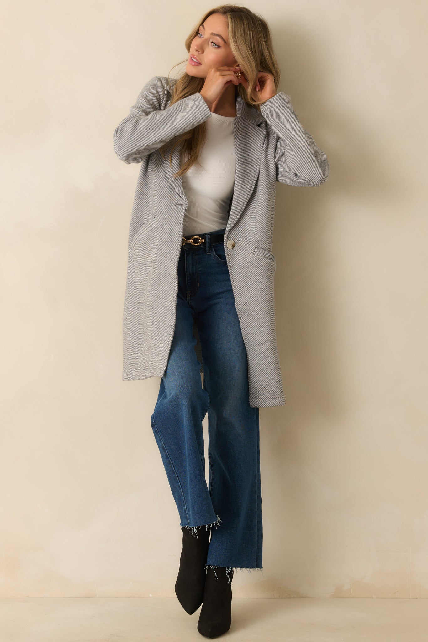 Thread & Supply Heather Grey Kenzie Coat
