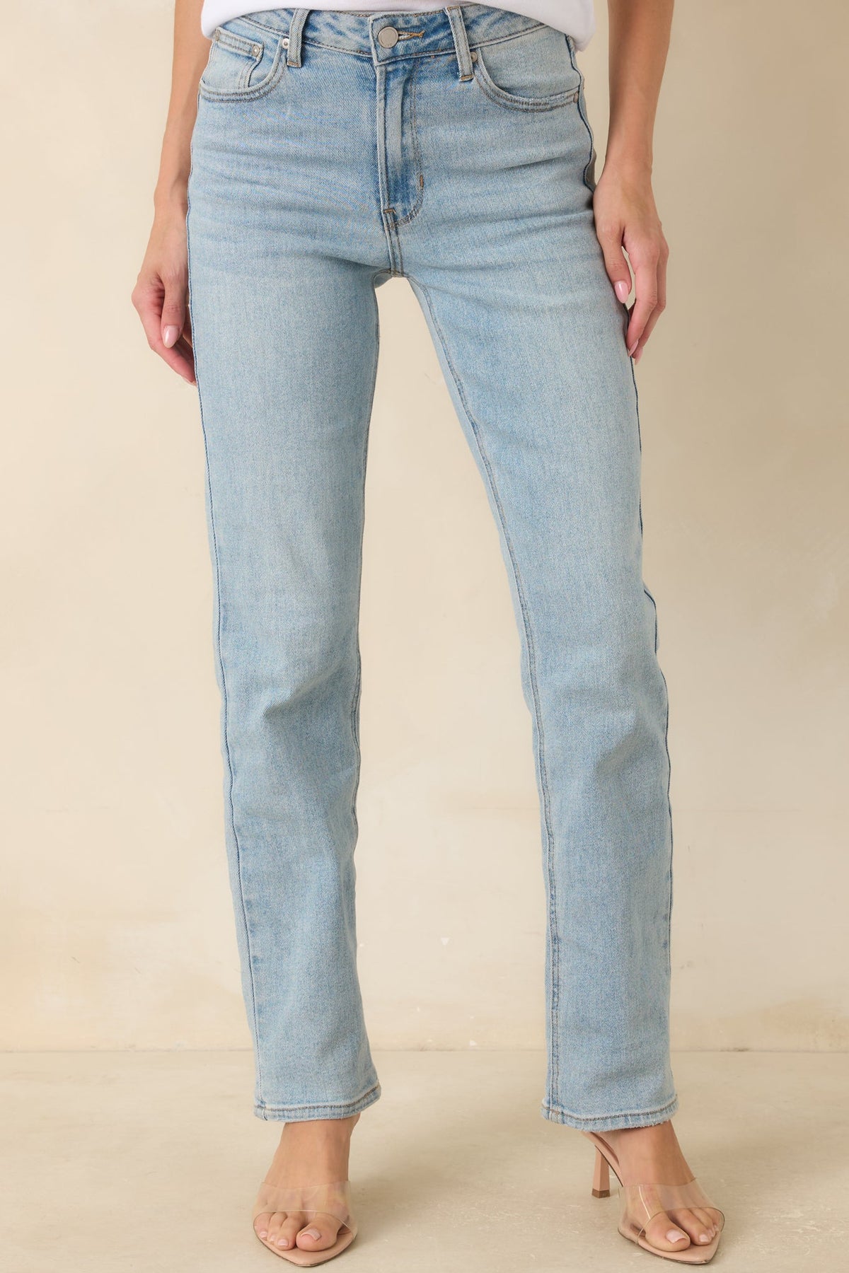 Dusk Enchantment Light Wash Straight Leg Jeans