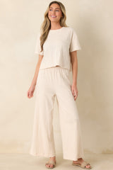 Z Supply Ivory Scout Textured Slub Pants