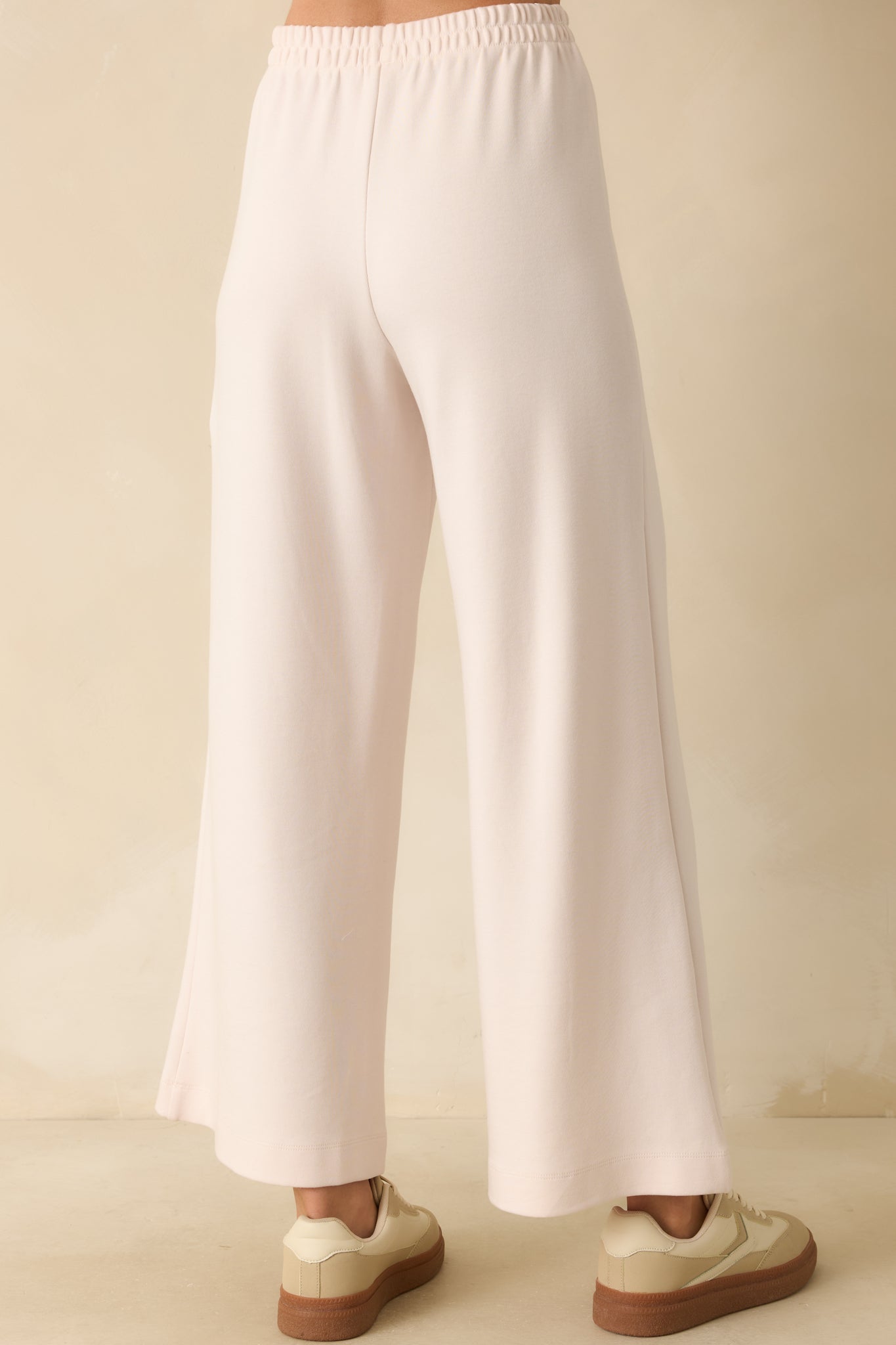 Z Supply Ivory Scout Knit Wide Leg Pants