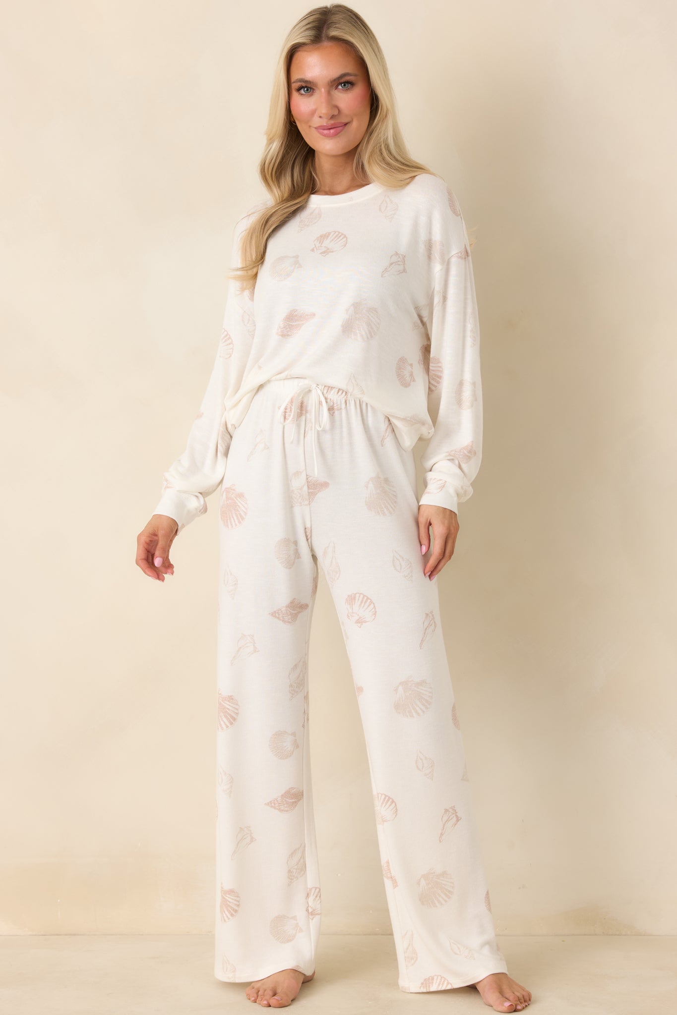 Z Supply Vanilla Ice Bisous Shell Long Sleeve Top