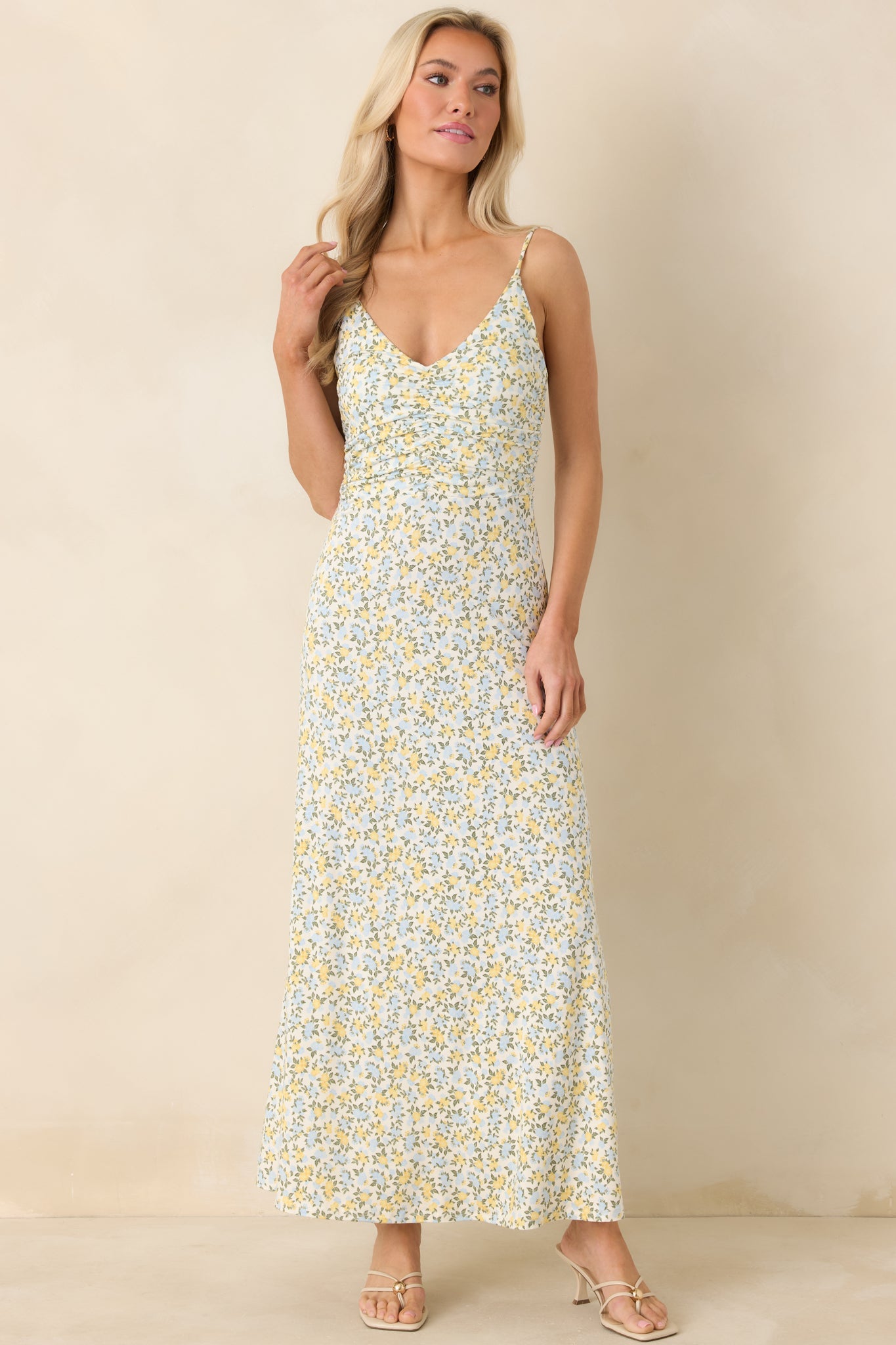 Z Supply Ivory Multi Faya Idra Ditsy Maxi Dress