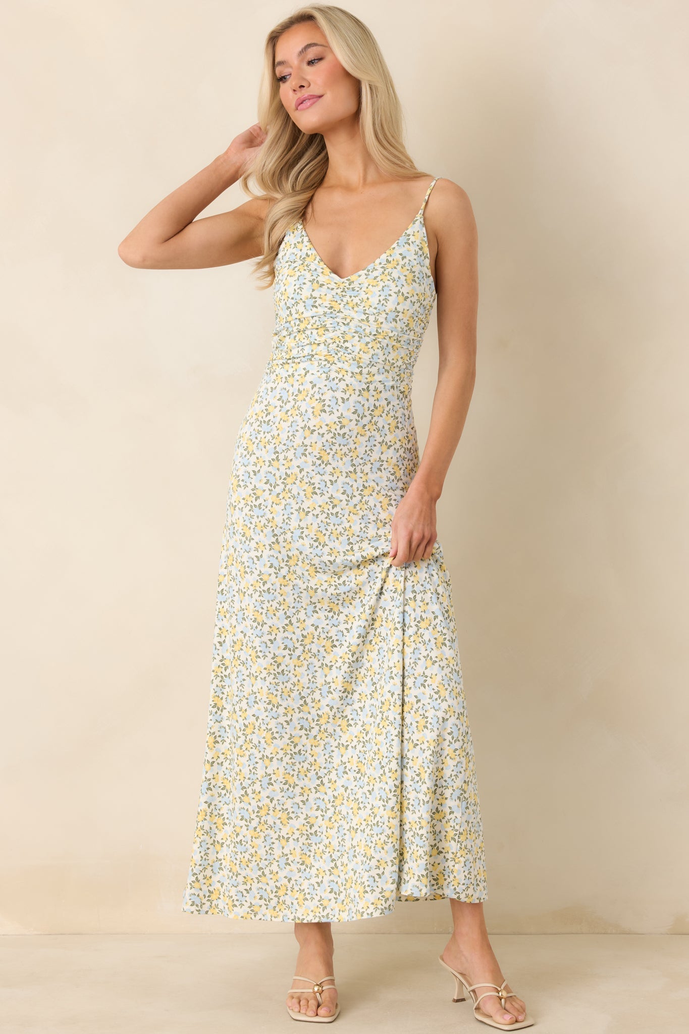 Z Supply Ivory Multi Faya Idra Ditsy Maxi Dress