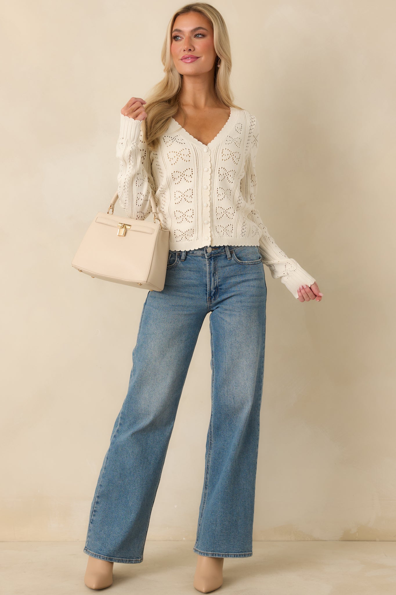 Z Supply Ivory Gema Cardigan