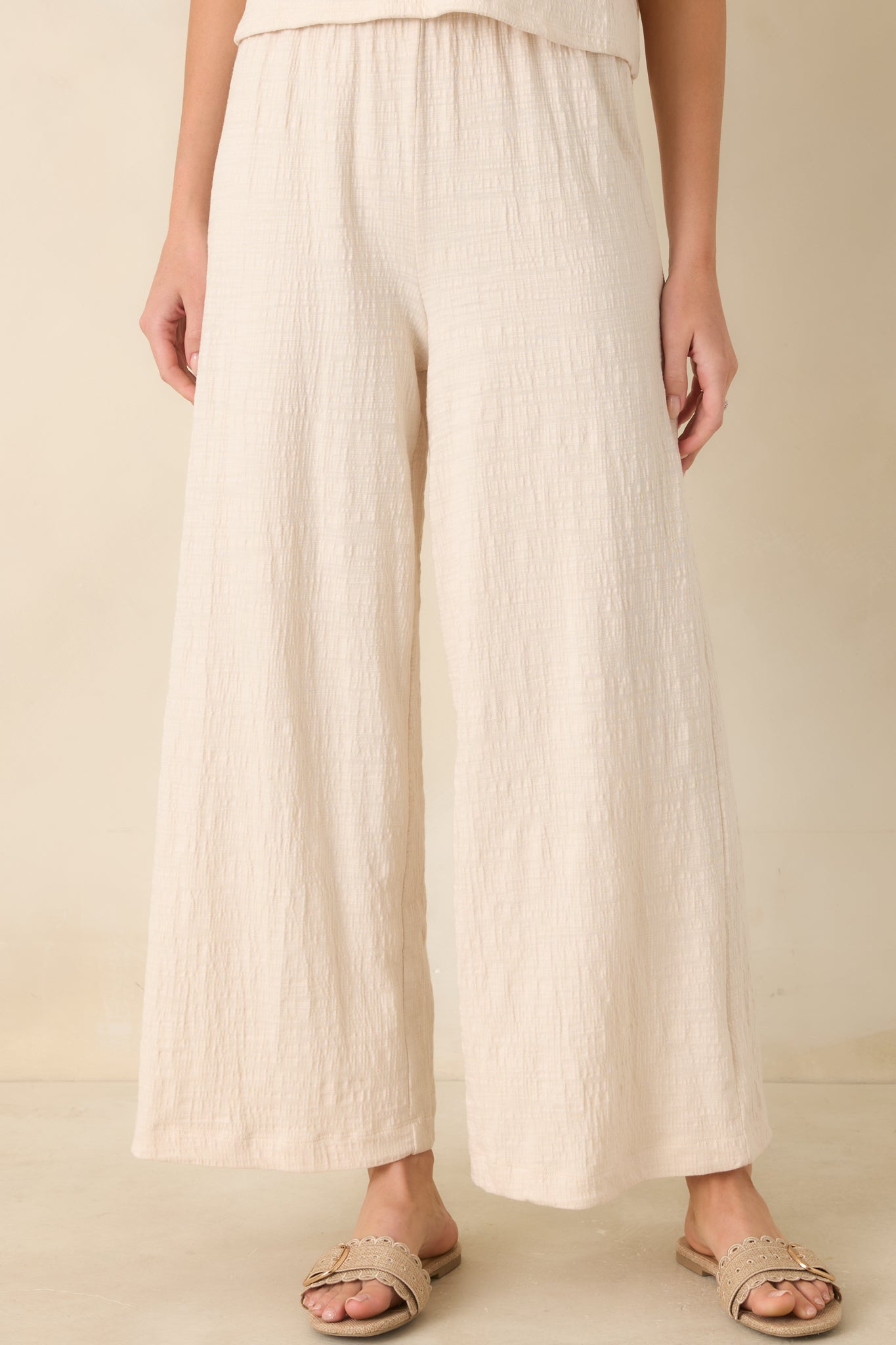 Z Supply Ivory Scout Textured Slub Pants