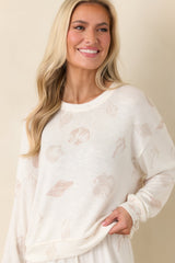 Z Supply Vanilla Ice Bisous Shell Long Sleeve Top