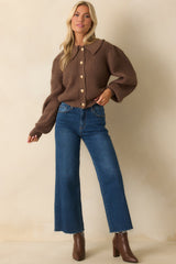 Already On It Dark Wash Wide Leg Jeans