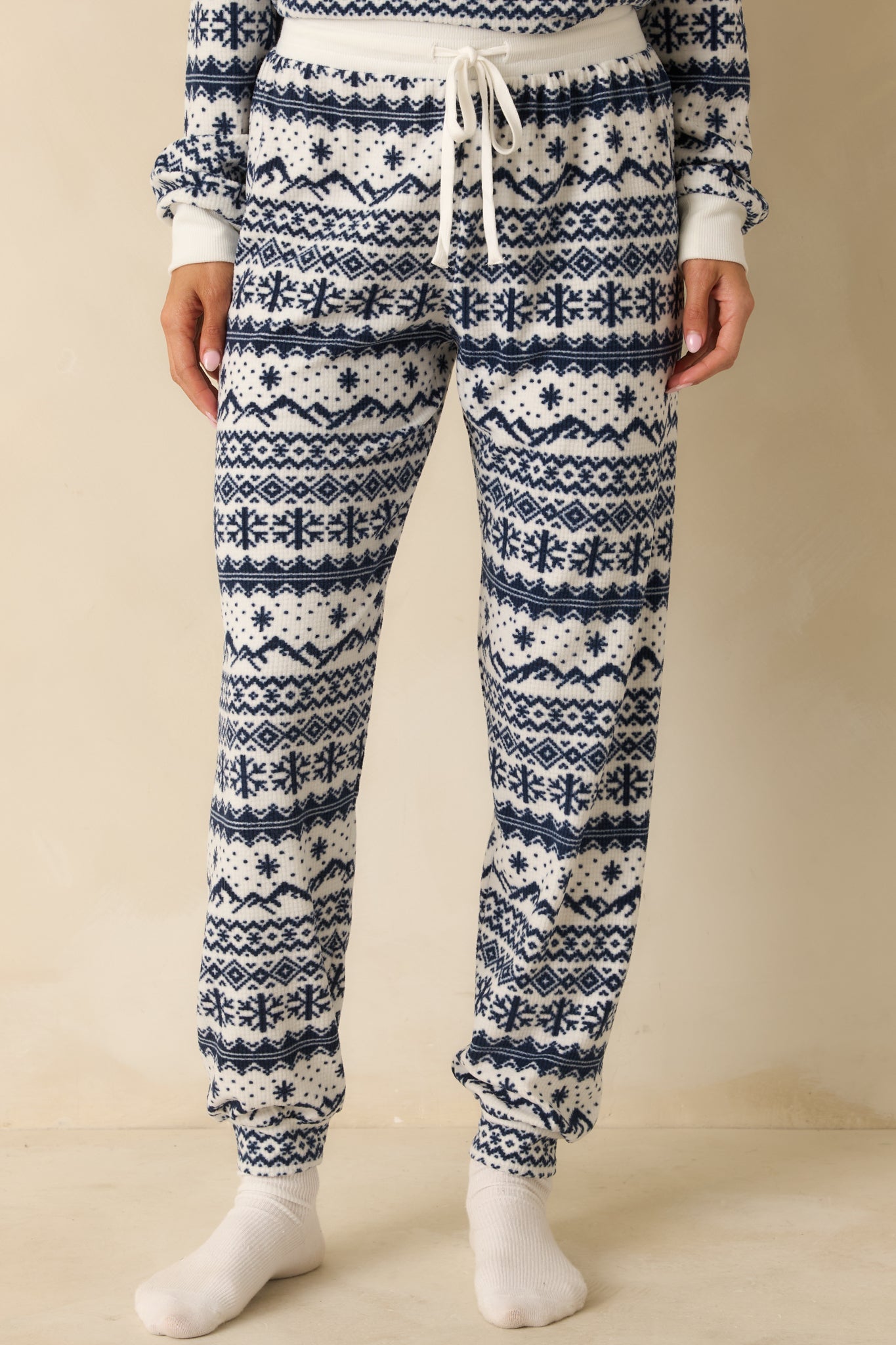Z Supply Vanilla Ice Twilight Fairisle Jogger Pajama Pants