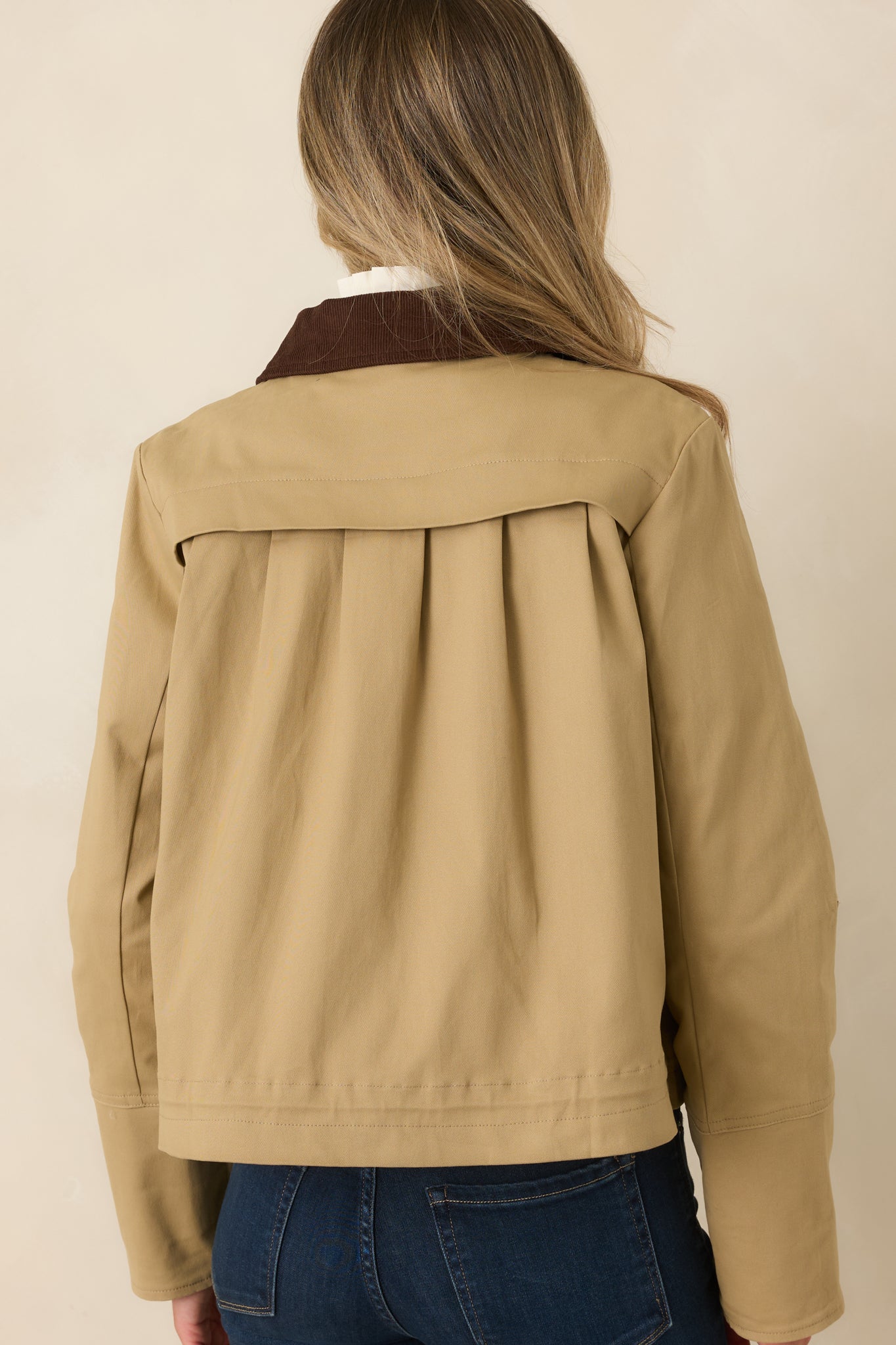 Country Mile Khaki Cotton Cropped Jacket