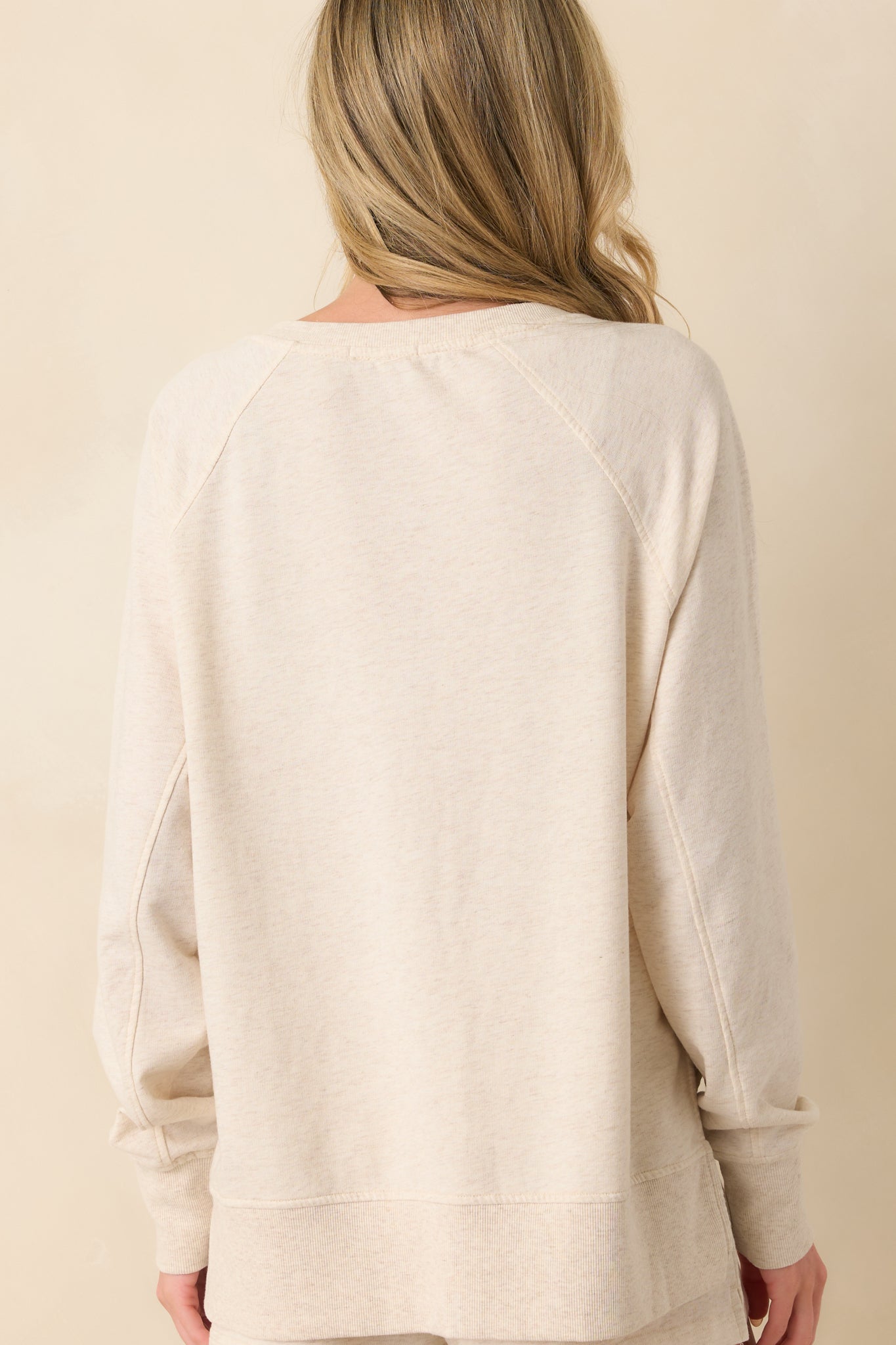 Z Supply Light Beige Cotton Modern V-Neck Weekender