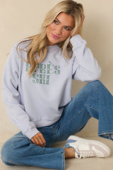 Après Ski Light Blue Crewneck Raglan Sweatshirt