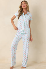 Mint to Be Mine Mint Green Multi Floral Pajama Pants