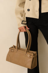Loving What You See Light Mocha Faux Leather Handbag