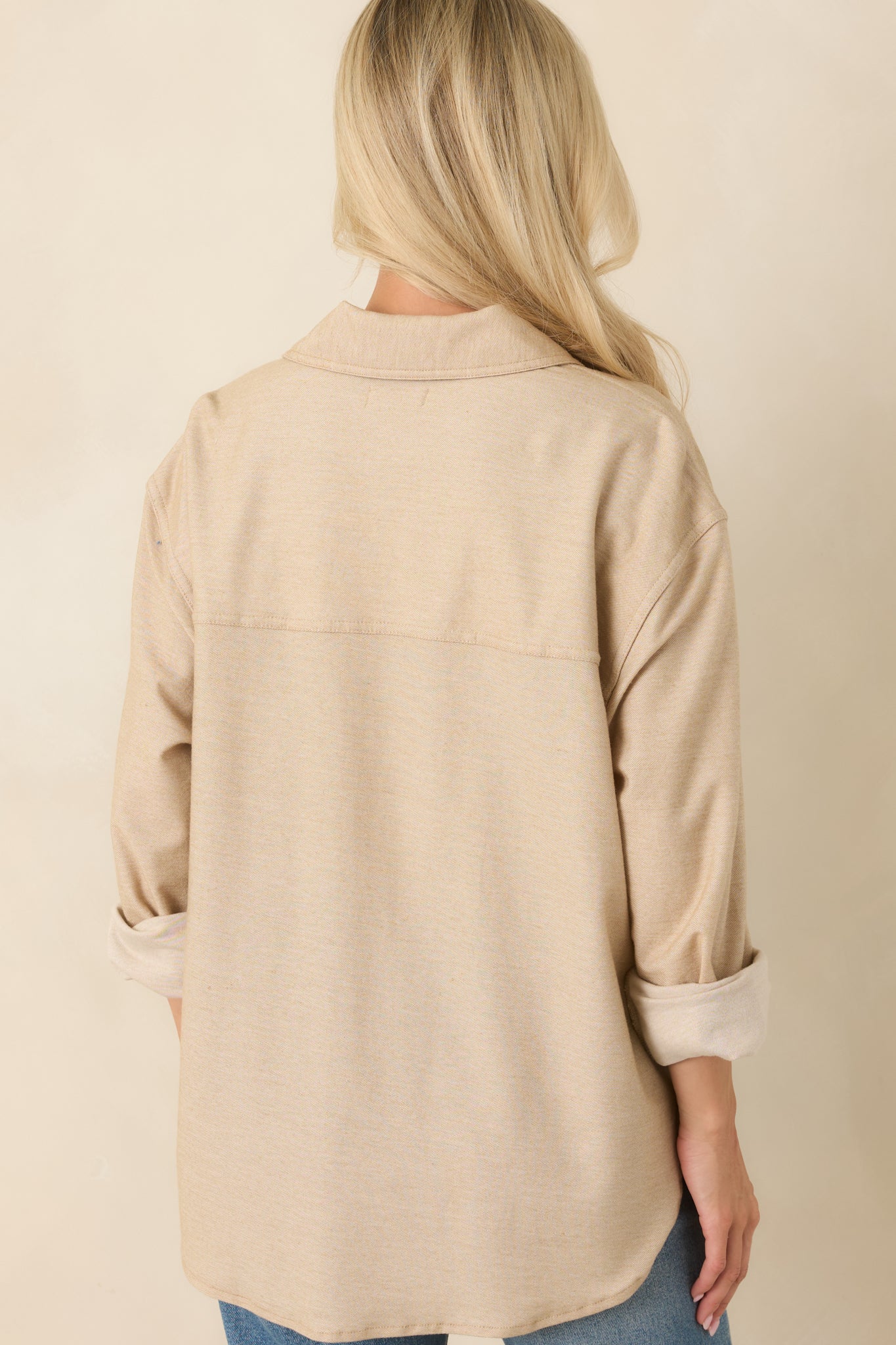 Z Supply Reese Light Toffee Button Up