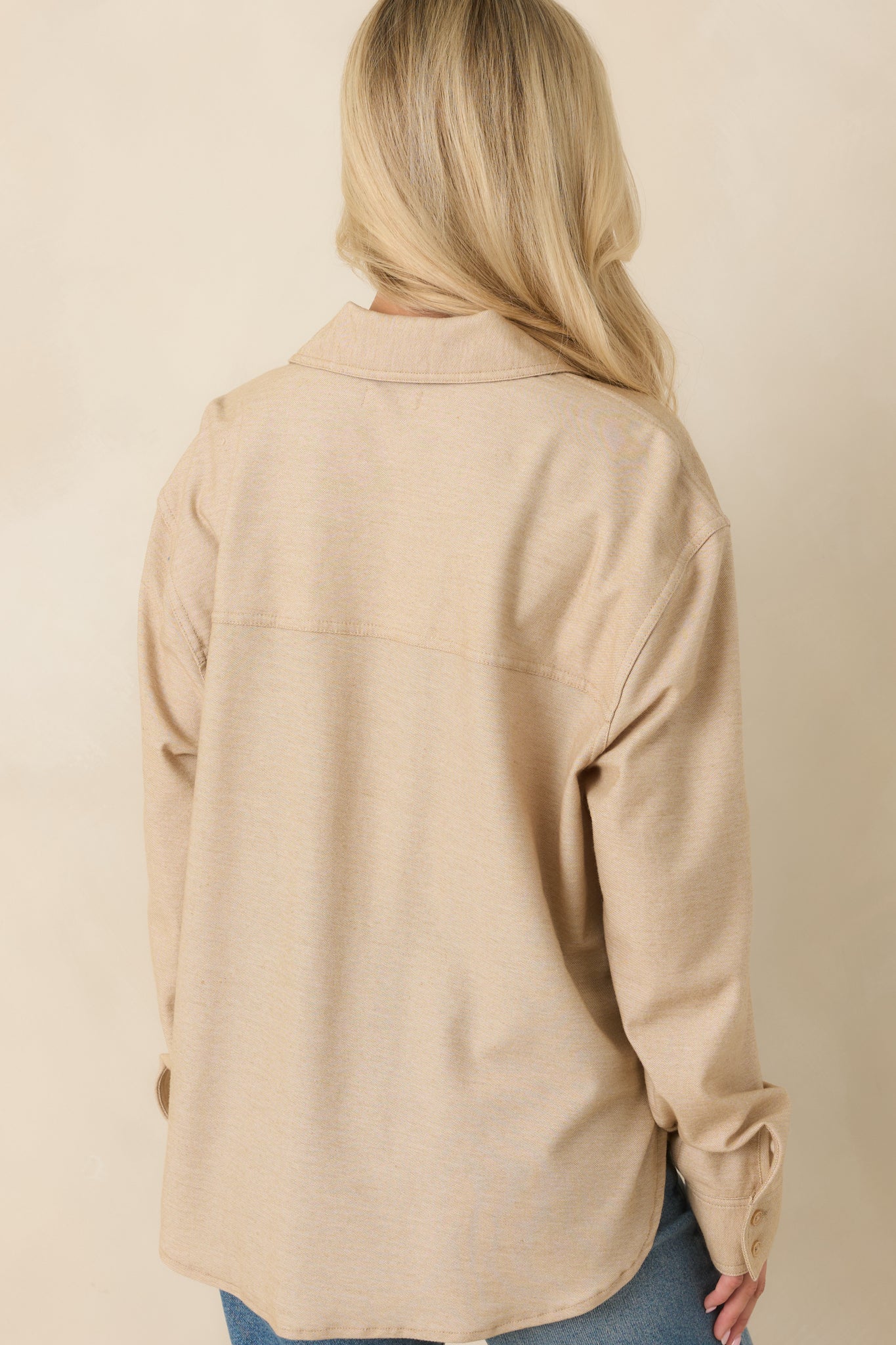 Z Supply Reese Light Toffee Button Up