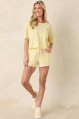 Z Supply Sunnyside Yellow Cotton Everyday Pocket Tee