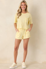 Z Supply Sunnyside Yellow Cotton Everyday Pocket Tee