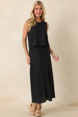 Z Supply Sloane Black Linen Tank