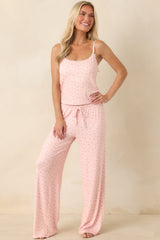 Z Supply Better Off Rosewater Pink Floral Pointelle Pajama Pants