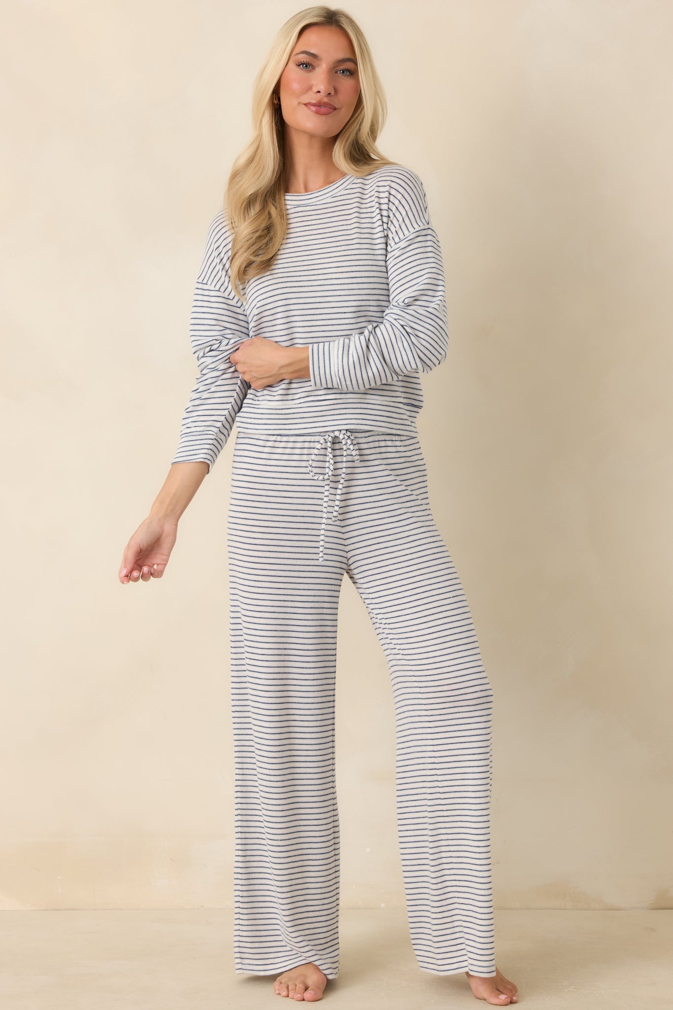 Z Supply Classic Navy Stripe Long Sleeve Top