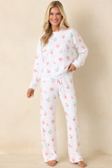 Z Supply So Sweet White Spritz Pajama Pants