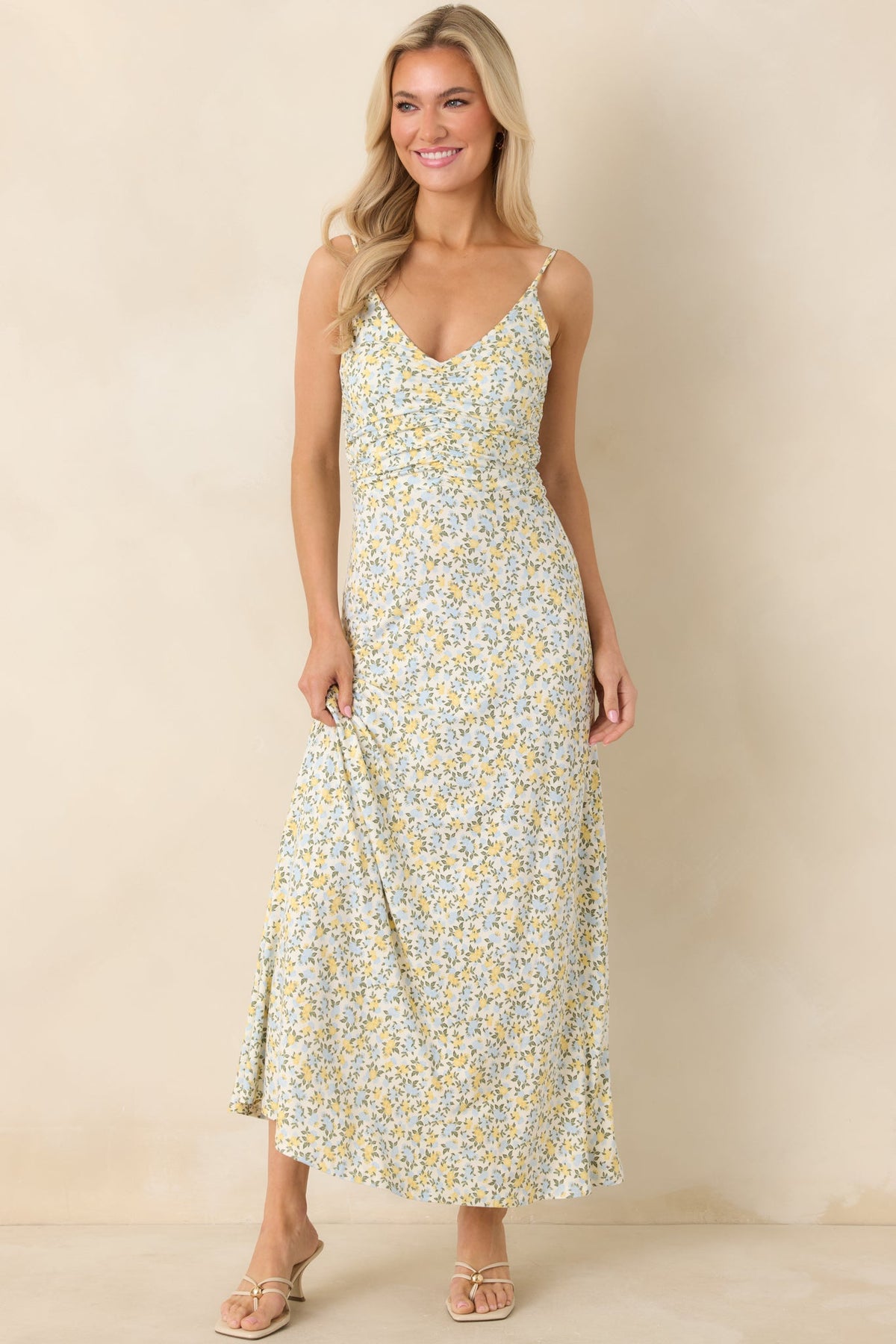 Z Supply Ivory Multi Faya Idra Ditsy Maxi Dress