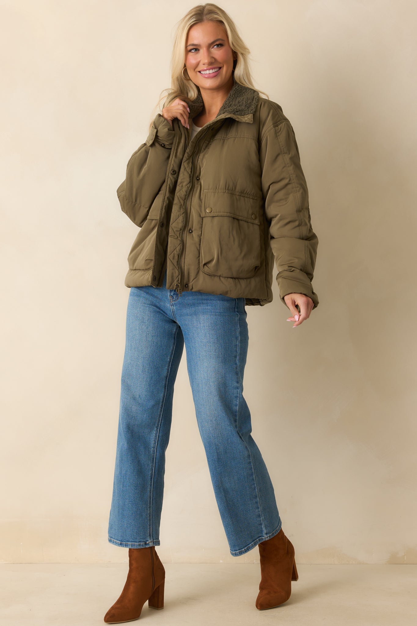 Thread & Supply Army Green Danya Jacket