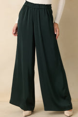 Z Supply Isolde Garland Green Satin Pants