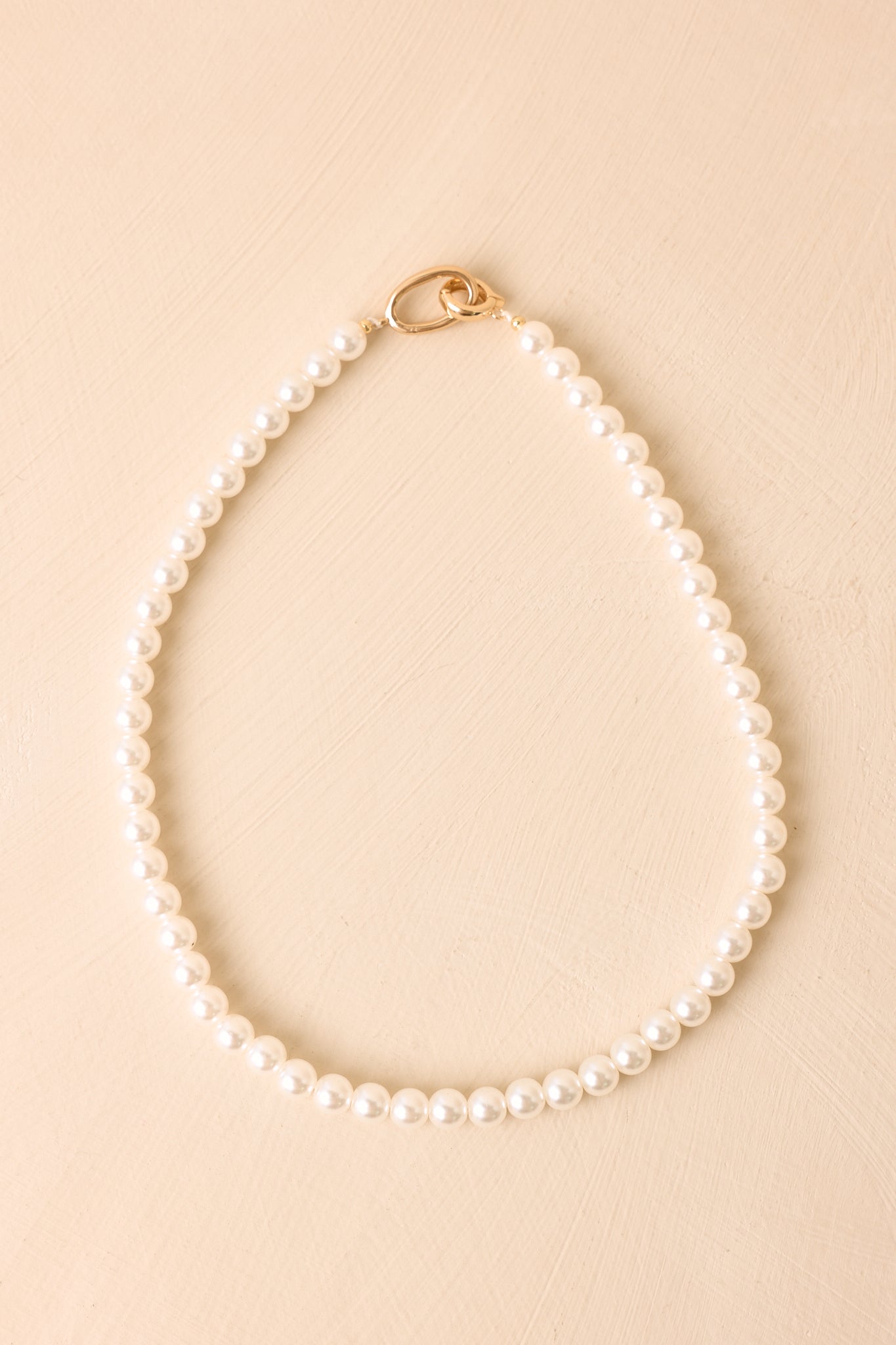 Polished to Perfection Faux Pearl Necklace