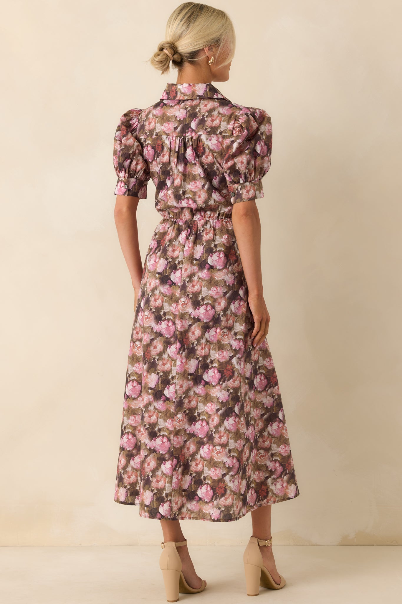 It All Worked Out Mauve Multi Floral Print Cotton Maxi Dress