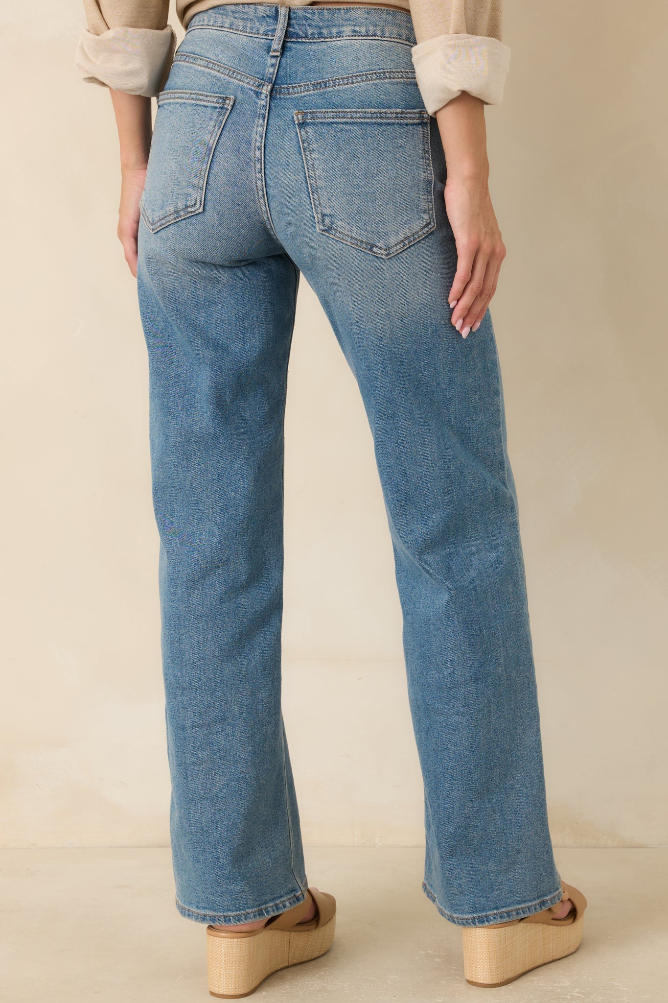 Day Dreaming Medium Wash Wide Leg Jeans