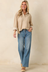 Day Dreaming Medium Wash Wide Leg Jeans