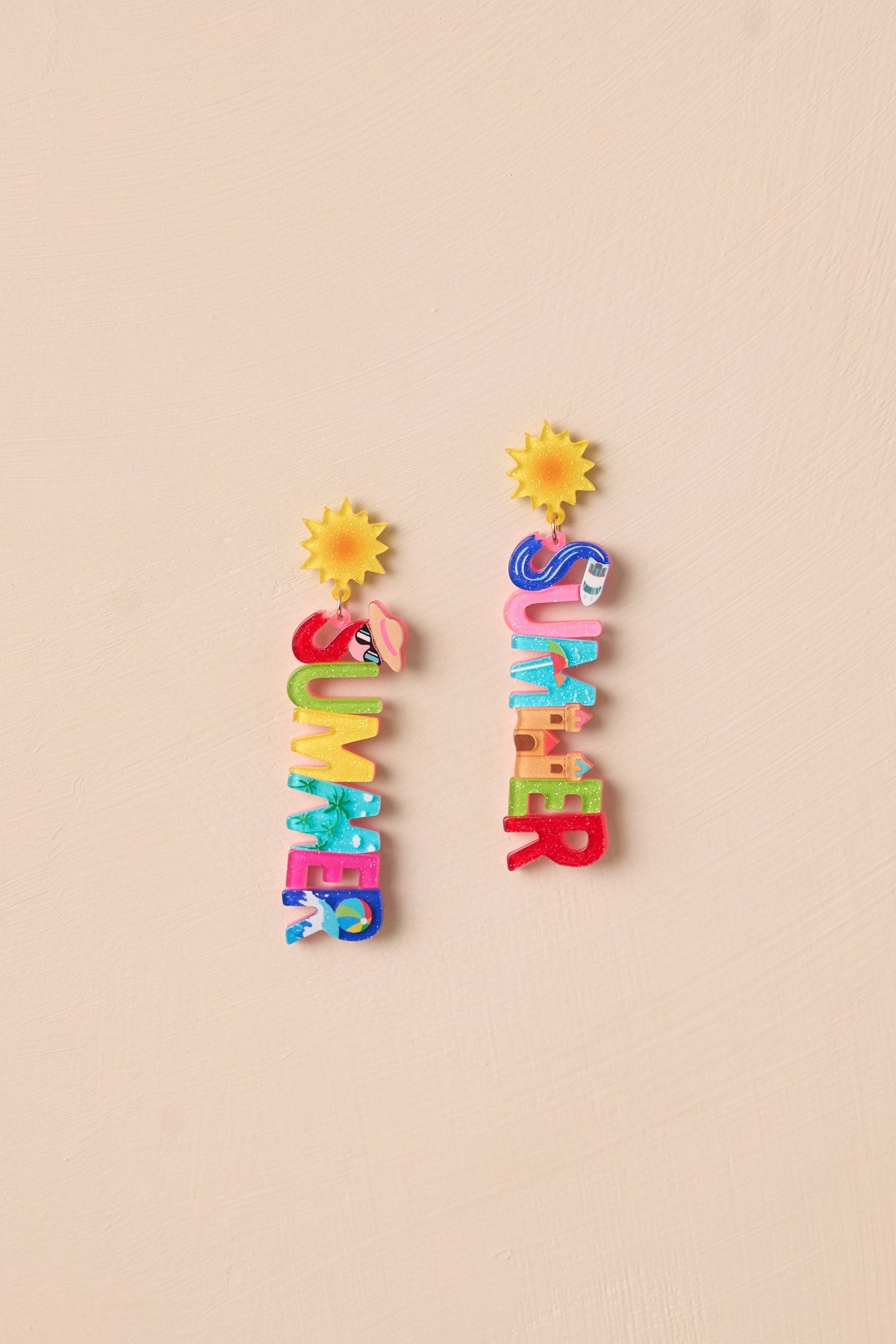 Off The Shore Multi Summer Drop Earrings
