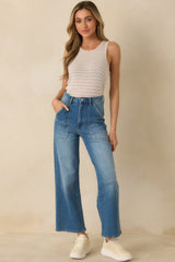 Z Supply Natural Heather Select Striped Tank Top