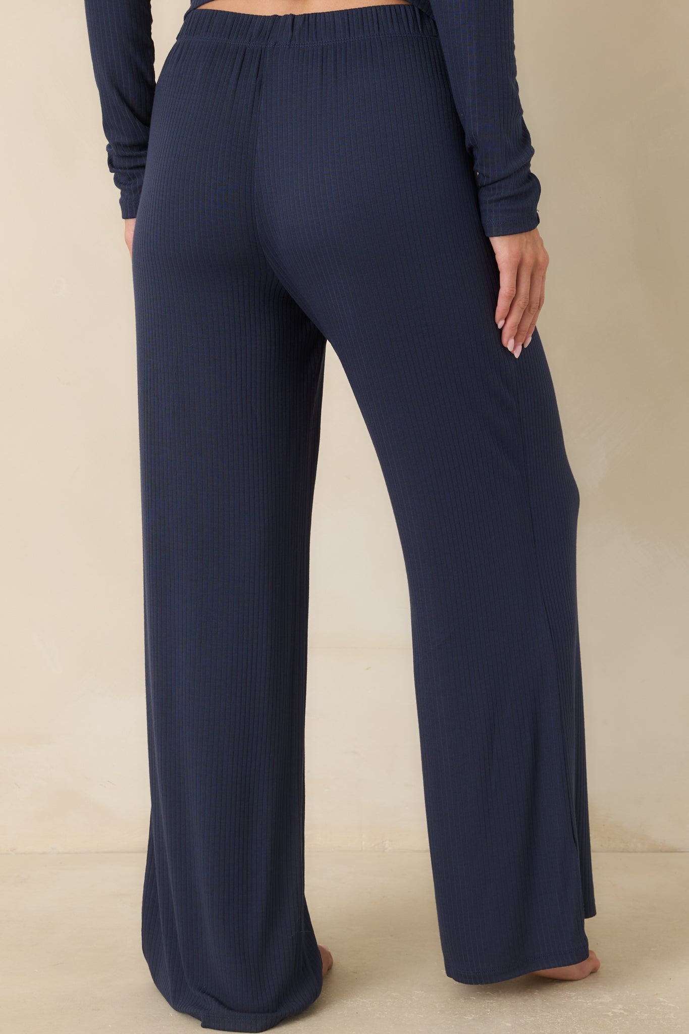 Z Supply Just Right Navy Rib Pant