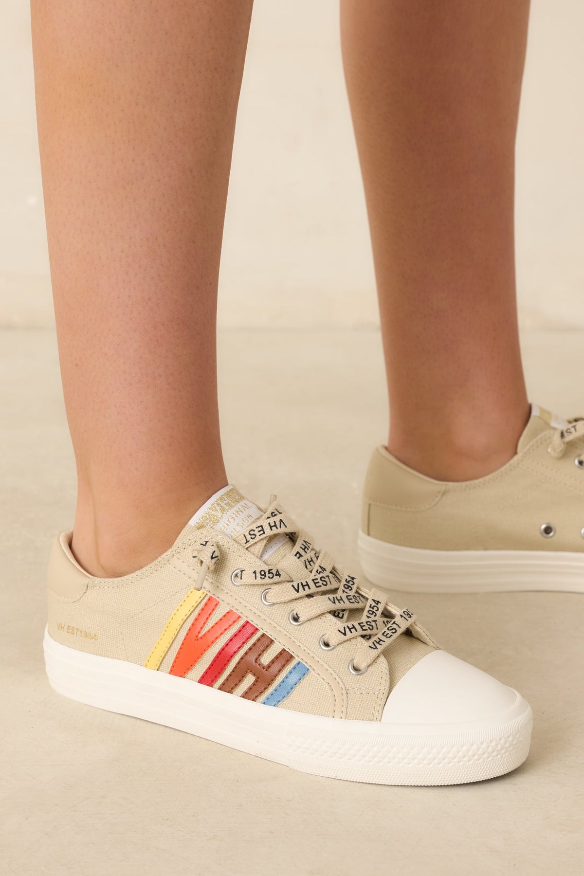 Vintage Havana Alyne Nude Multi Canvas Sneakers