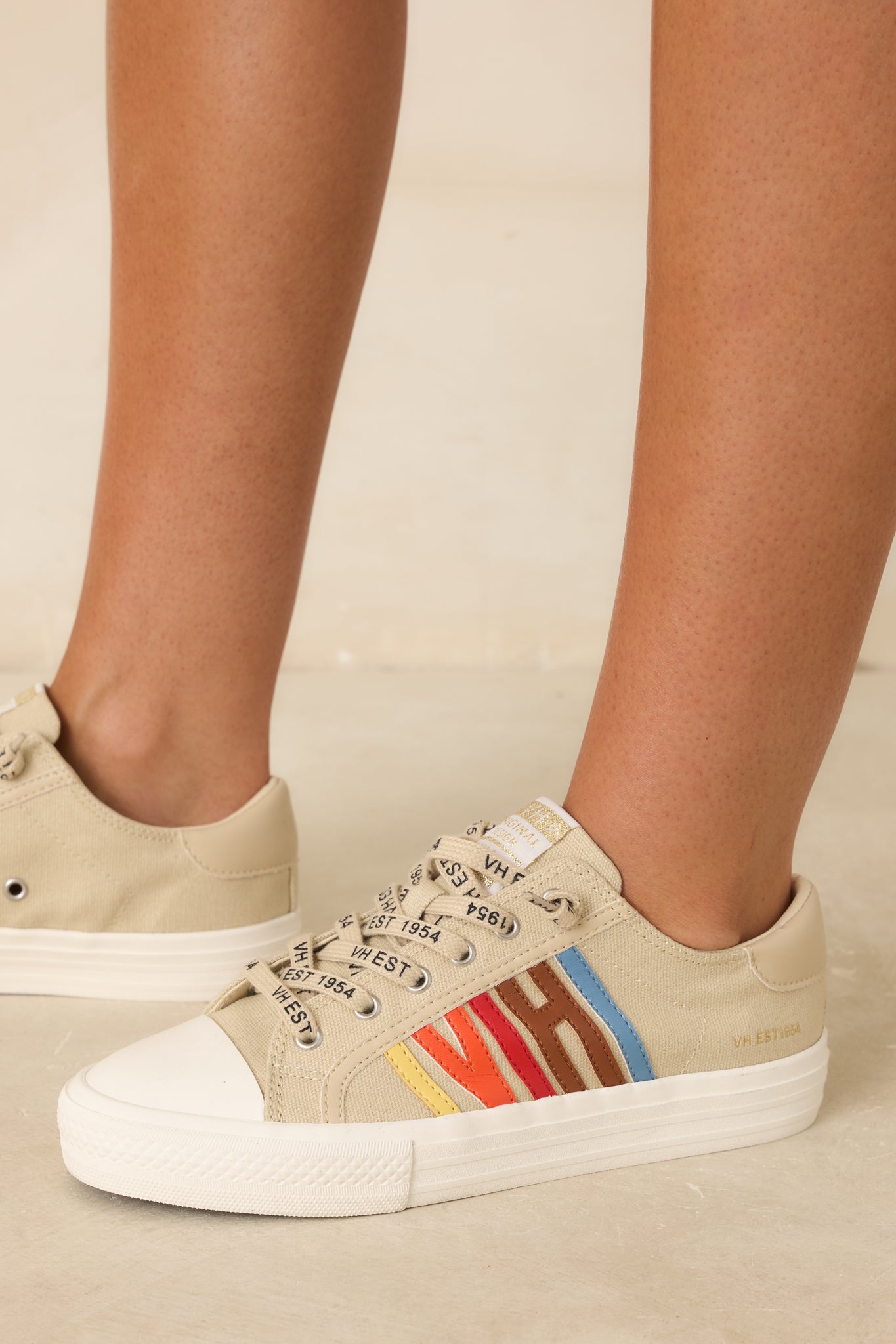 Vintage Havana Alyne Nude Multi Canvas Sneakers