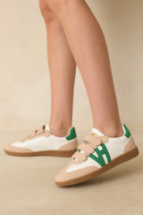 Vintage Havana Pace 5 Green Multi Three Strap Low Top Sneakers